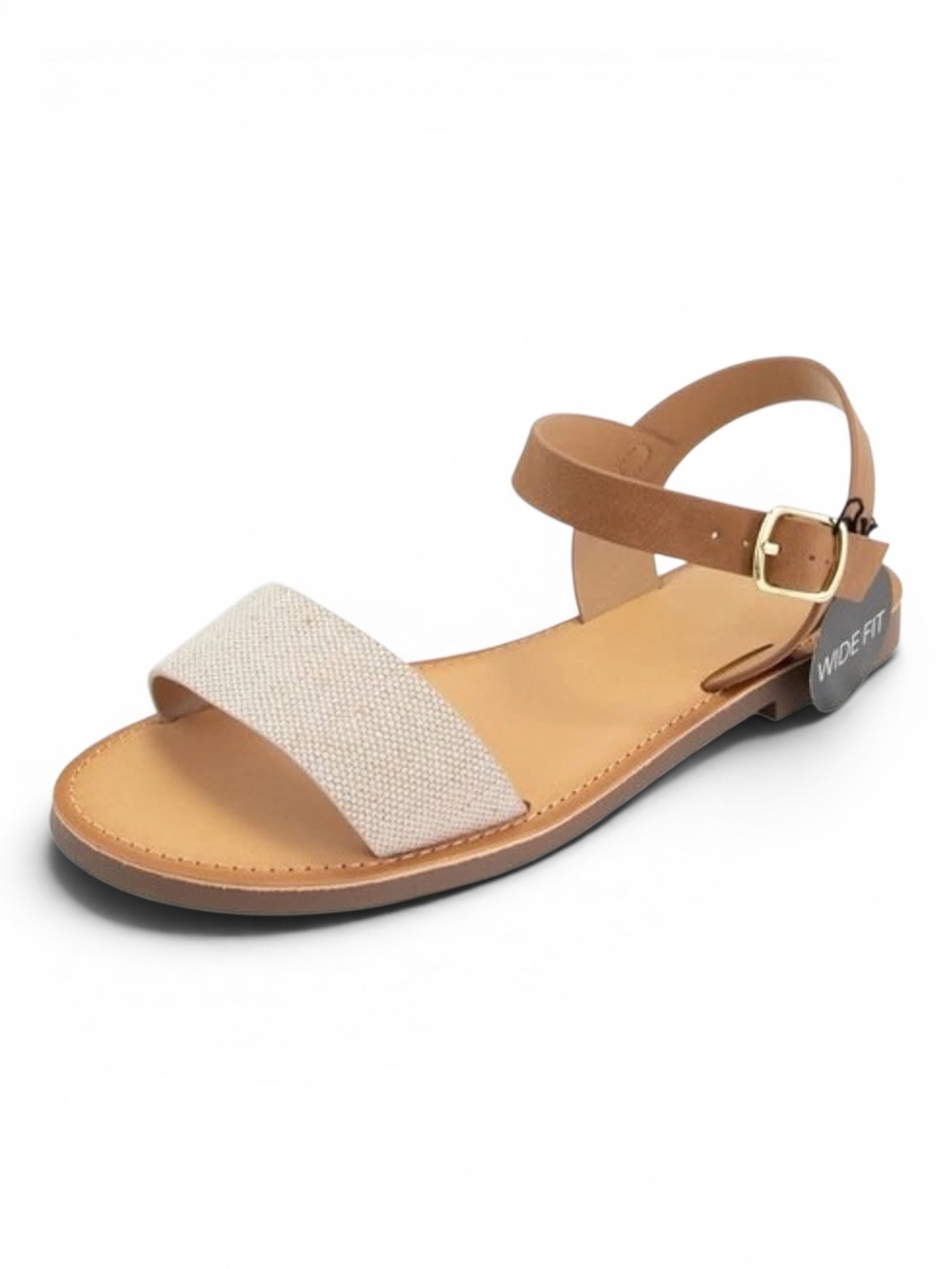 Women's Beige Tan Ankle-Strap Sandal
